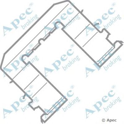 APEC BRAKING kit430 -  Комплектующие, тормозные колодки